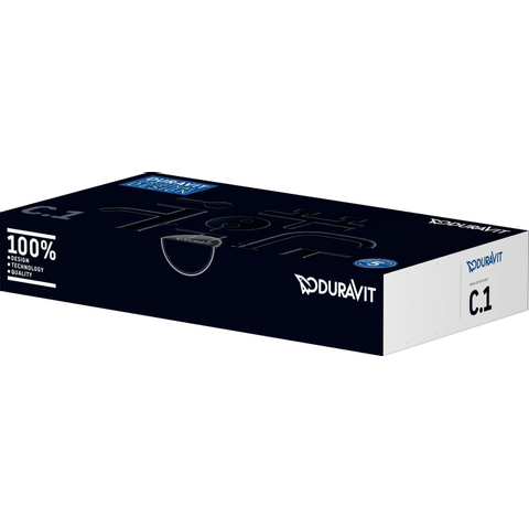 Duravit C.1 1 greeps bidetmengkraan - 141x40x155mm - hoogglans chroom SW157842