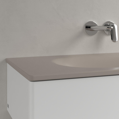 Villeroy & Boch Antao Meubelwastafel - 120x50x15cm CeramicPlus - zonder overloop - mat almond (beige) SW917918