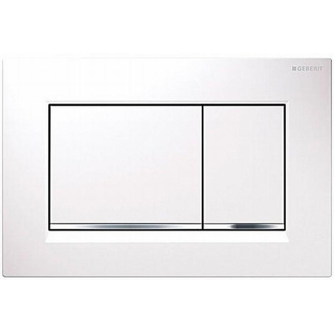 Villeroy & Boch Subway 2.0 DirectFlush Toiletset - softclose geberit reservoir bedieningsplaat chroom sigma30 - wit SW106379