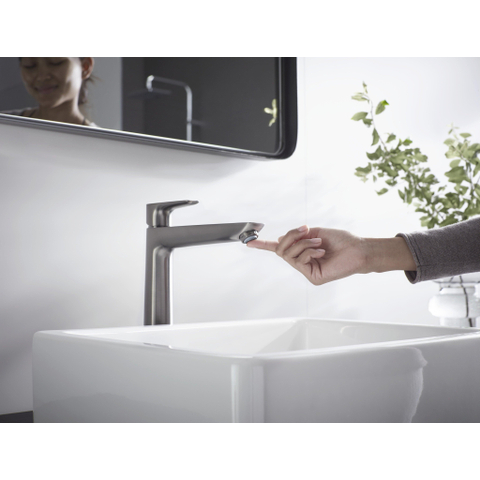 Hansgrohe Talis e Mitigeur lavabo 1 trou 240 zo/évacuation chrome noir brossé SW528827