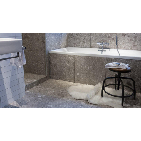 Vtwonen Carrelage de sol et mural Composite 60x60cm 9mm rectifié R10 porcellanato Gris Foncé SW367678