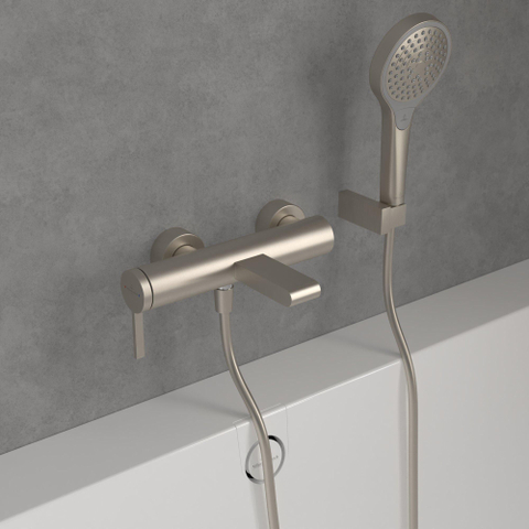 Villeroy & Boch Dawn 1 greeps badkraan - Brushed Nickel (rvs) SW974054