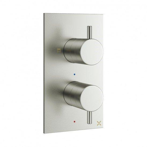Robinet de douche Crosswater MPRO - encastré - vertical - inox brossé SW31279