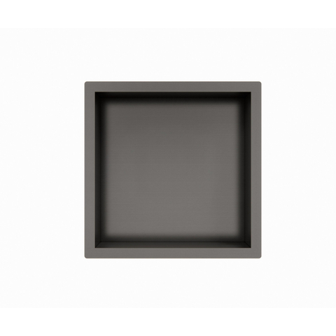Fortifura Galeria Inbouwnis - 30x30x7cm - PVD - geborsteld gunmetal (antraciet) SW809411