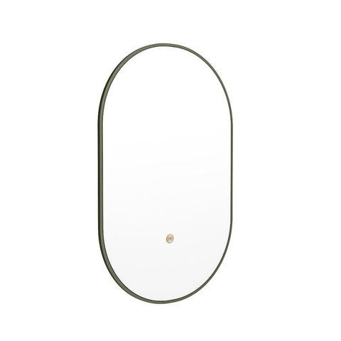 Mondiaz GLOW spiegel – ovaal – 45x90 cm – indirecte LED rondom – bewegingssensor – Army (groen) SW1105162