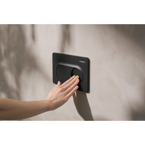 Hansgrohe IFrame Original S Drukplaatvoor - dualflush - mat zwart SW1413625