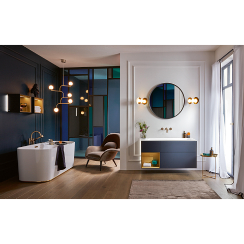 Villeroy & Boch finion meubelwastafel - 120x50 - zonder kraangat - zonder overloop stonewhite CeramicPlus - Stone White (mat wit) SW209391