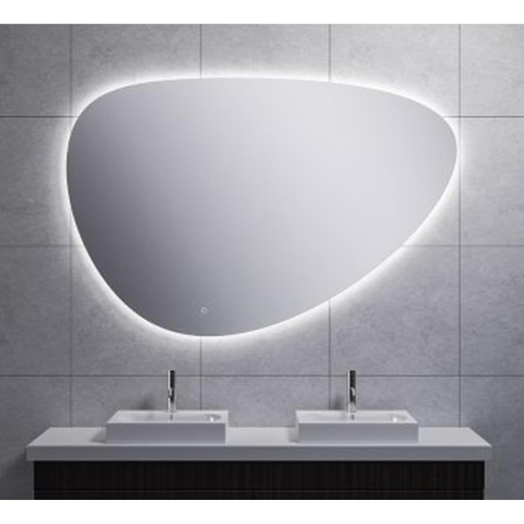 Wiesbaden Uovo Spiegel ovaal - met LED dimbaar en spiegelverwarming - 150cm SW484788