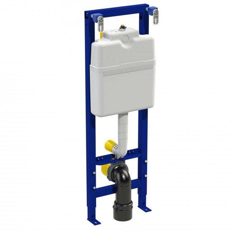 Wisa XS inbouwreservoir - 38x16x118cm - frontbediening - grijs 0704408