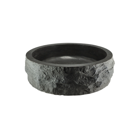 Wiesbaden Raw Waskom rond hamerslag - 40x12cm hardsteen gezoet SW110884