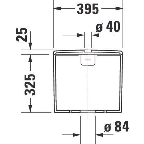 Duravit Me by starck reservoir 395x350x180mm dual fl. inc/binnenw. wit SW527932