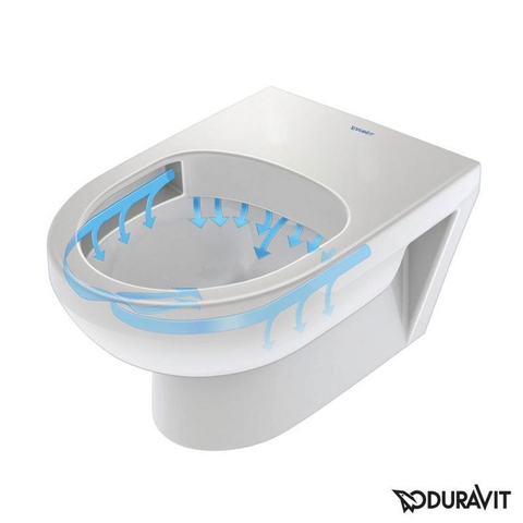 Duravit DuraStyle pack WC suspendu – Rimless – profondeur 54 cm – avec abattant softclose et lave-mains 36 x 22 cm – blanc brillant SW491618