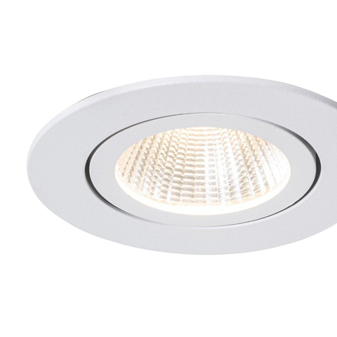 QAZQA Gaius Inbouwspot - 1 lampen - IP65 - Rond - Wit SW1450884