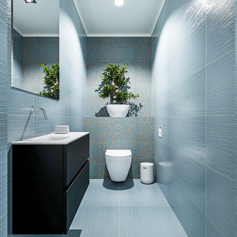 MONDIAZ ADA Toiletmeubel 80x30x50cm met 0 kraangaten 2 lades urban mat Wastafel Lex links Solid Surface Wit SW472551