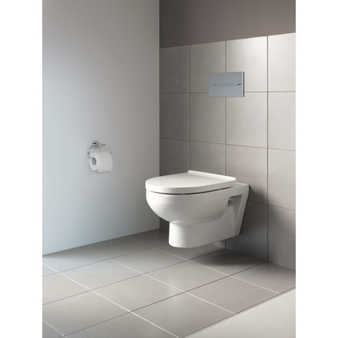 Duravit No.1 DuraStyle Basic WC-zitting - 37.3x43x4.3cm - kunststof - wit glanzend SW242800