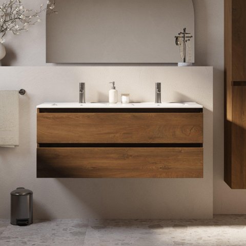 Brauer Core Series badkamermeubel - 120x45x50cm - zonder wastafel - forest cacao SW1601149