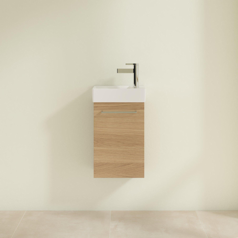 Villeroy & Boch Avento wastafelonderbouwkast - 1 deur - 34x51.4x20.2cm rechts - Nordic Oak (hout) SW448413