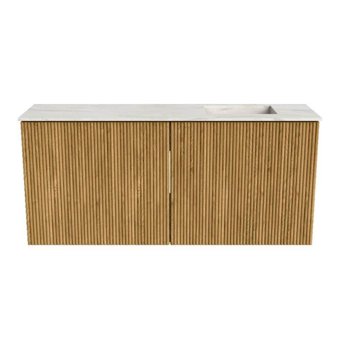 Mondiaz JOYA-DLUX 90cm meuble de toilette - couleur Oak - Vasque FAYE position Droite Sans trou de robinet couleur Ostra. SW1422205