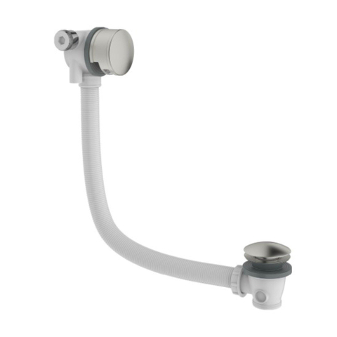 Crosswater MPRO Badvulcombinatie - met klikwaste - geborsteld RVS SW160013