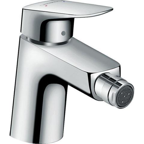 Hansgrohe Logis Eengreeps bidetmengkraan - 70 met trekwaste - hoogglans chroom GA42177
