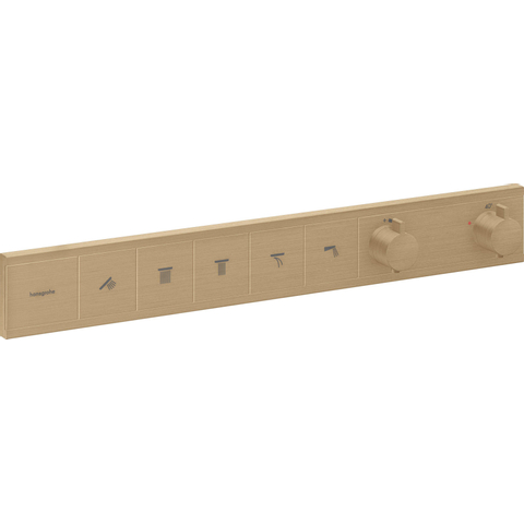 Hansgrohe Rainselect Thermostaat - inbouw - voor 5 functies - geborsteld brons SW918041