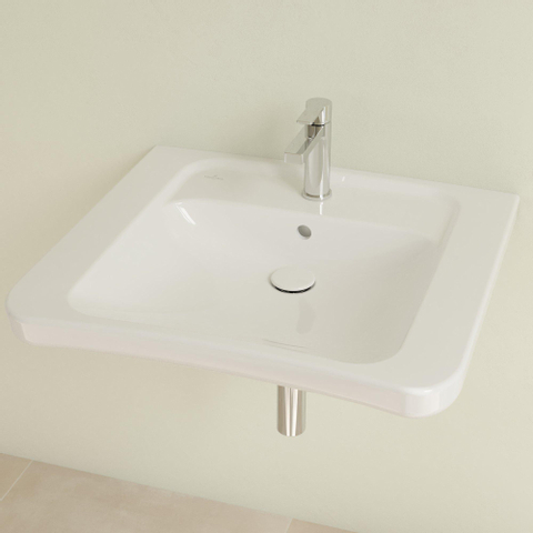 Villeroy & Boch Vicare Omnia Architectura Vita wastafel - 65x54.5cm - met kraangat en overloop - White Alpine (glans wit) 0100906