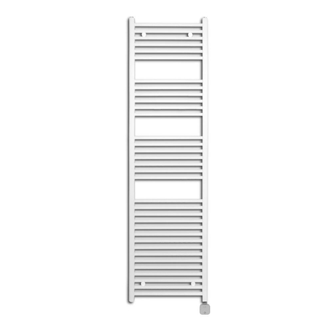 Sanicare Lumara Elektrische Radiator - 170x50cm - 1026W - zilvere thermostaat - rechtsonder - wifi - aluminium - mat wit SW1581498