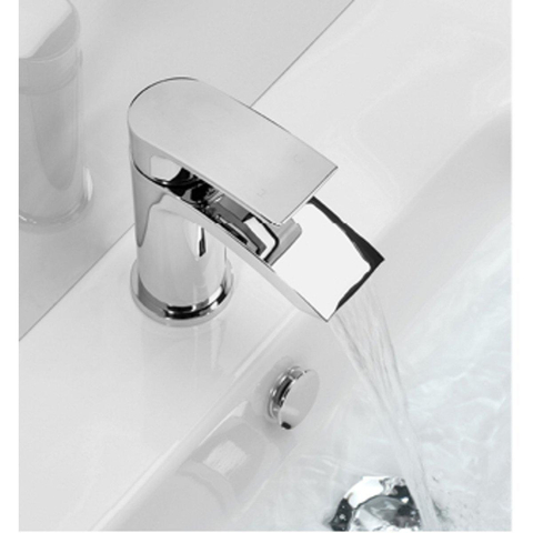 Crosswater Flow Waterval wastafelkraan - met klikwaste - hoogglans chroom SW73303