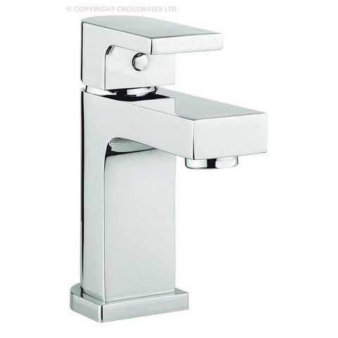 Crosswater Planet Wastafelkraan - 1 gats - met klikwaste - hoogglans chroom SW73307