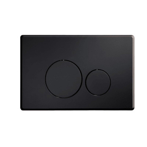 Royal plaza Inala bedieningsplaat ronde drukknoppen mat zwart OUTLETSTORE STORE23480