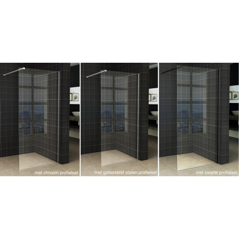 Wiesbaden Slim Glasplaat - 50x200cm - 8mm - nano helder glas SW203904