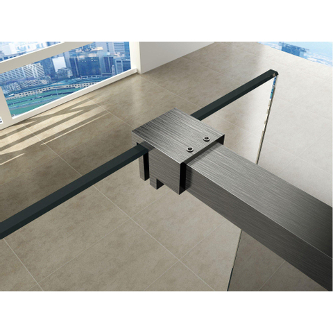 Wiesbaden Slim Profielset - met stabilisatiestang - 120cm - geborsteld staal (RVS) SW203912