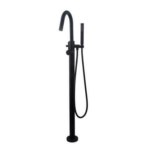 Wiesbaden Caral Mitigeur bain sur pied mat noir SW203940