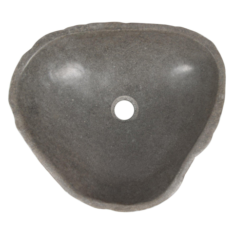 Differnz Lombok waskom 40x50cm riviersteen grijs OUTLETSTORE STORE44184