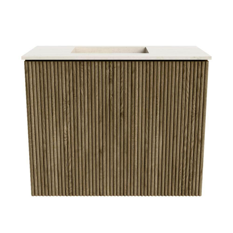 Mondiaz JOYA-DLUX 50cm meuble de toilette - couleur Dusk - Vasque FAYE position Gauche Sans trou de robinet couleur Meli. SW1425803