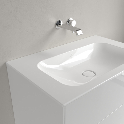 Villeroy & Boch finion meubelwastafel - 80x50cm - zonder kraangat - zonder overloop CeramicPlus - White Alpine (glans wit) SW209387