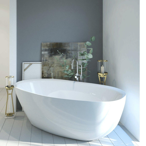 Zeza Aosta Vrijstaand Bad - 180x80x63cm - glans wit SW161912