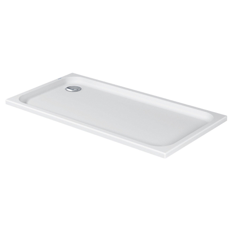 Duravit D-code Kunststof douchebak acryl rechthoekig - zonder paneel - 150x75cm - met afvoergat - diameter 90mm - wit 0295849