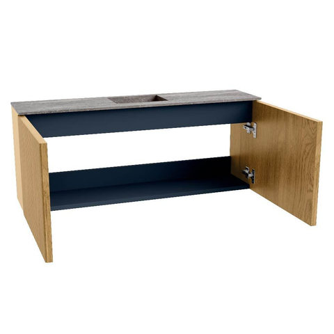 Mondiaz JOYA-DLUX 100cm toiletmeubel - kleur Oak - Wastafel FAYE positie Midden Zonder kraangat kleur Oza. SW1424109