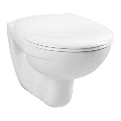Adema Classico toiletset bestaande uit inbouwreservoir en toiletpot basic toiletzitting en bedieningsplaat wit SW204235
