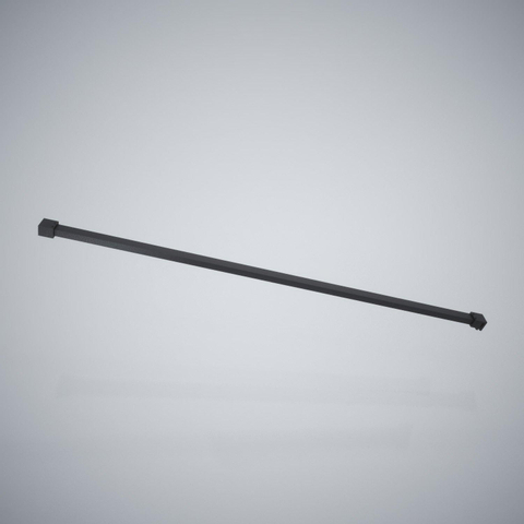 Wiesbaden Slim profielset met stabilisatiestang 120 cm mat zwart SW203911