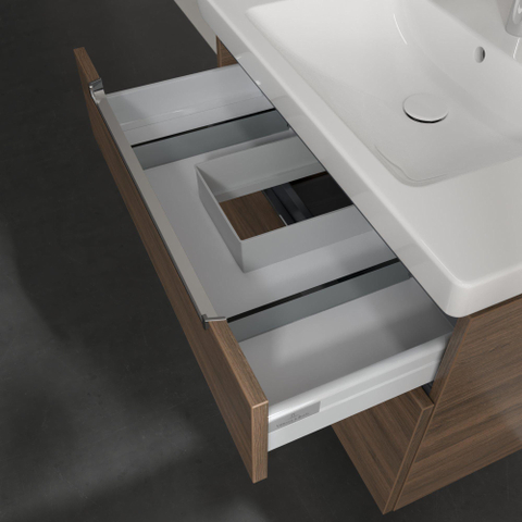 Villeroy & Boch Subway 2.0 wastafelonderkast - 78.7x59cm - 2 lades - Arizona Oak (mat hout) SW479948