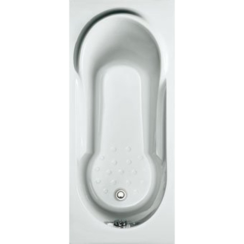 Plieger Vigo baignoire solo 160x70x37cm acrylique avec pieds blanc 0942495