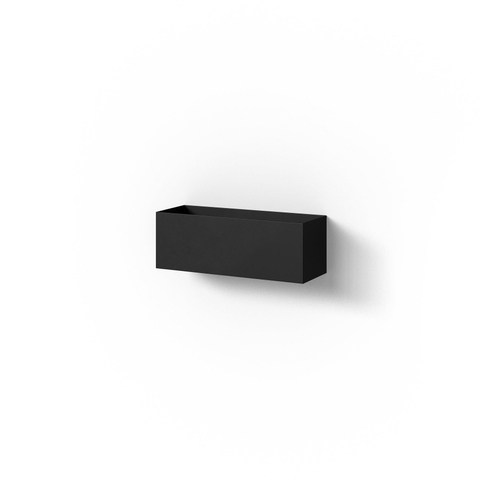 Looox Colour shelf box Special BoX rechthoek 30x10x10cm zwart mat SW374826