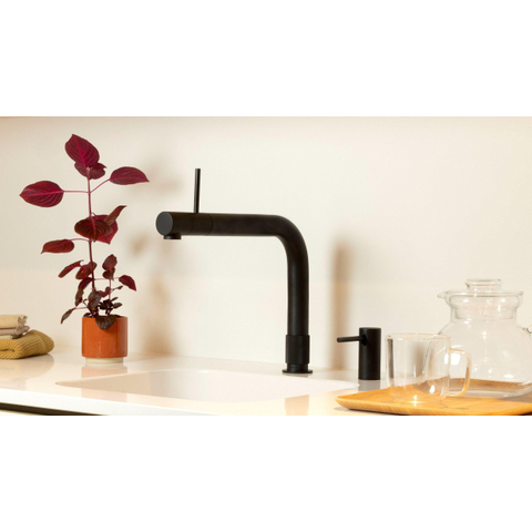 Quooker Front kokendwaterkraan - Combi+ reservoir - Warm / kokend water - Zwart mat SW804561
