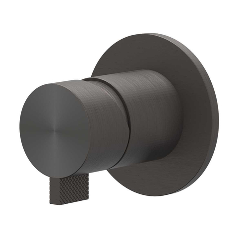 IVY Tribe mitigeur de douche encastré - monocommande - avec partie encastrée - inox 316 - carbone noir brossé PVD SW1030907