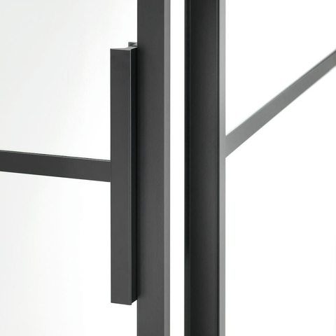 Sealskin Soho porte 2 pièces version gauche 120x210cm verre noir-transparent SW207575