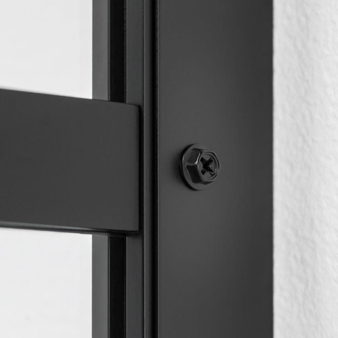Sealskin Soho 1-delige deur linker versie 80x210cm zwart-helder glas SW207578