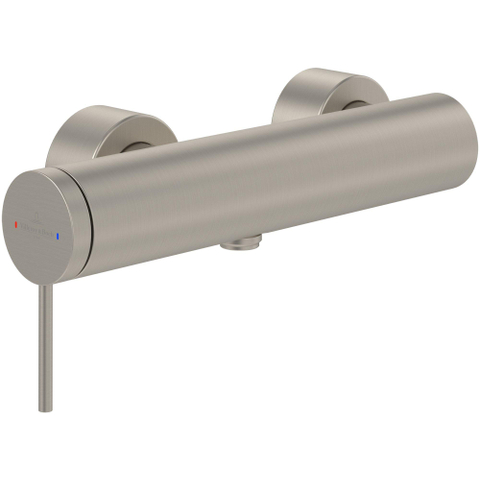 Villeroy & Boch Loop & Friends 1 greeps douchekraan - Brushed Nickel (rvs) SW995529