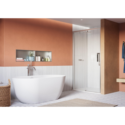 Crosswater Asura porte de douche - 120x200cm - porte coulissante - inox poli SW1208464